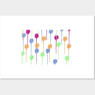 Multicolor Paint Drips Posters and Art